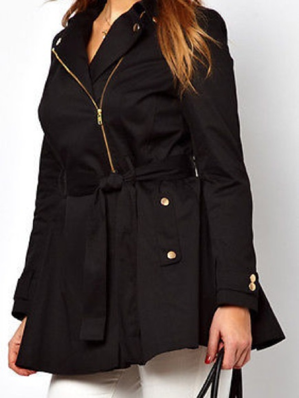 Asos Curve Peplum Coat Size 16 (US)